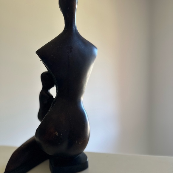 Abstract Bronze Sculpture - Elegant Bronze, Cooper and Turquoise Art Piece - Picture 5 of 8